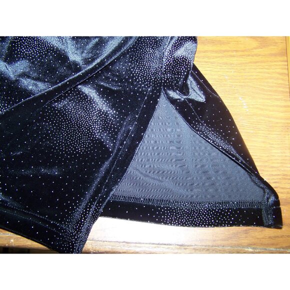 Di Marco Dress Top Maxi Skirt Black Velvet Sparkle Holiday Part M/L - Picture 9 of 12